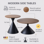 Modern Wooden Coffee Table - Nordic, Homestay - Black