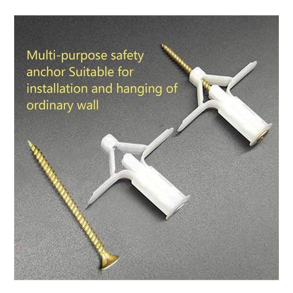 10 mm Self-Drilling Drywall Plugging Screws – 150 pcs White, No Pilot Hole Required