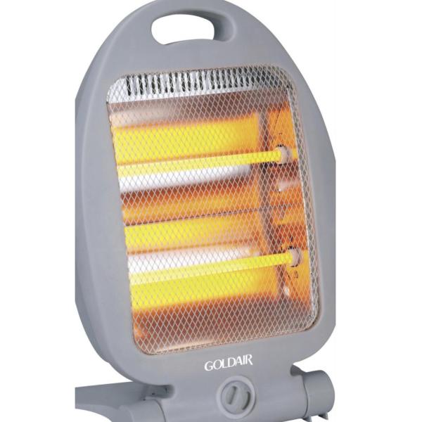 Goldair 2-Bar Quartz Heater – GHQ-100G – Energy-Efficient Indoor Heater with Dual Heat Settings – Grey