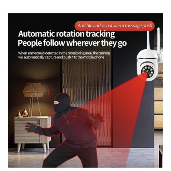 1080P HD Wi‑Fi Home Security Camera – Night Vision & Smart Motion Detection