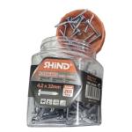 Shind 4.2 x 38mm Silver Self-Drilling Screws with Drill Point – 205-Pack