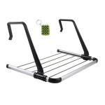 Stainless Steel Hook Drying Rack XF0886 – 5-Line Fold-Away Indoor & Outdoor Laundry Hanger