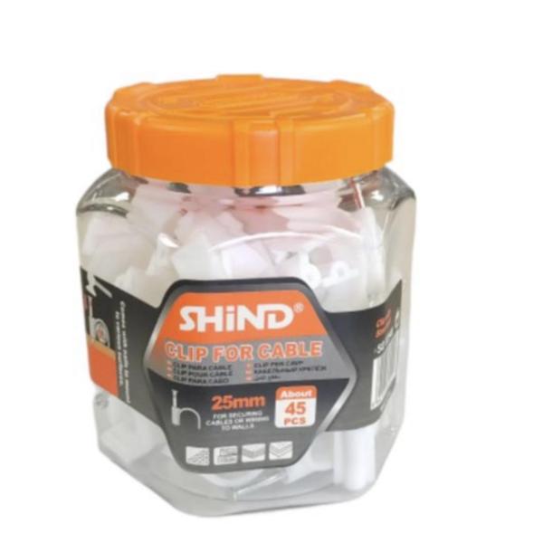 Shind 12mm White Cable Clips – Pack of 261