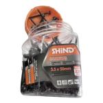 Shind Black 3.5x50mm Drywall Screws – Coarse Thread, Bugle Head, Approx. 225 Pieces