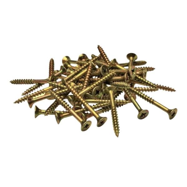 Shind 4.0x35mm Gold-Coloured Multi-Purpose Screws – Approx. 313pcs Pack