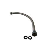 450mm Flexible Braided Hose - 1/2" Female x Female Water Connector for Taps, Toilets & Basins