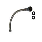450mm Flexible Braided Hose - 1/2" Female x Female Water Connector for Taps, Toilets & Basins