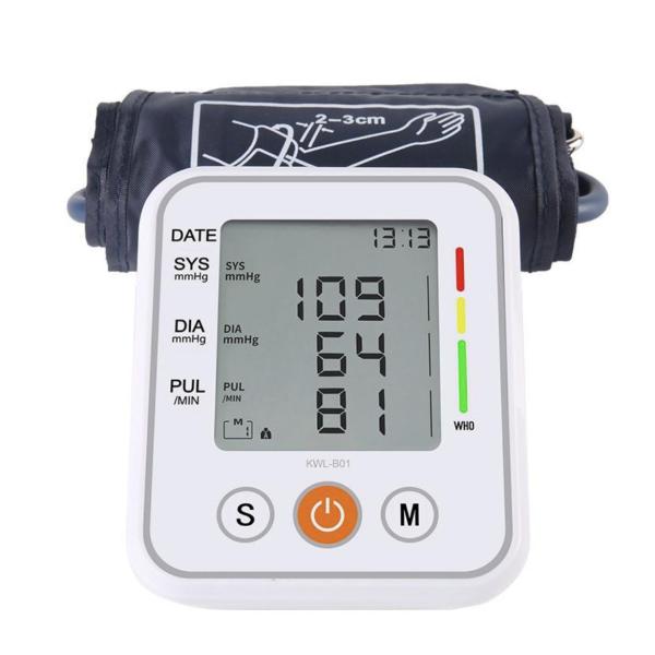 Digital Upper Arm Blood Pressure Monitor – Automatic BP Machine with Cuff & LCD Display – Hypertension Detection for Home Use