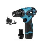 Electric Cordless Drill 12V – 2 × 4500 mAh Batteries, 18-Torque Settings, LED Light
