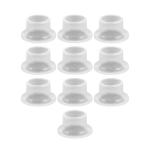 10-Piece White Faucet Leak-Proof Sealing Gasket Set – Durable Silicone Tap Washers for Drip-Free Plumbing Repairs