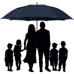 Totally Home TH127 Golf Umbrella Windproof Dual-Layer Double Canopy Automatic Open Rain Shield Navy Blue Large
