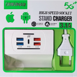 5-Port USB Hub with USB-C PD (3.1 A) + USB 3.0 Ports – Self-Powered Multi-Device Charging Station